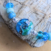 Load image into Gallery viewer, Deep Sea All The Fishies Bracelet in Blue or Green