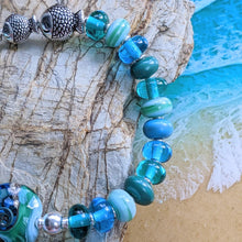 Load image into Gallery viewer, Deep Sea All The Fishies Bracelet in Blue or Green