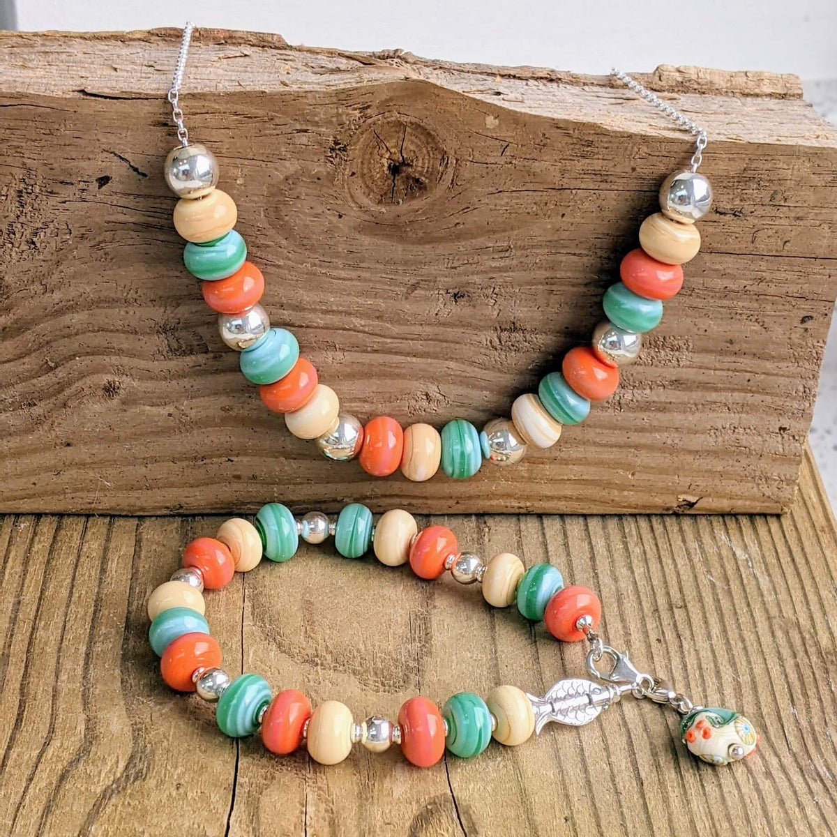 Chunky Beaded Necklace - Valley main image 1