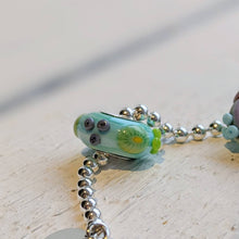 Load image into Gallery viewer, Coastal Path Silver Cored Bead with Murrini