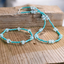 Load image into Gallery viewer, Beachcomber, Frosted Pastel Stackers - clearance sale - Jade necklace, Lilac necklace and bracelet remaining