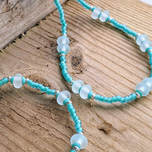 Load image into Gallery viewer, Beachcomber, Frosted Pastel Stackers - clearance sale - Jade necklace, Lilac necklace and bracelet remaining