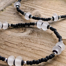 Load image into Gallery viewer, Beachcomber, Frosted Pastel Stackers - clearance sale - Jade necklace, Lilac necklace and bracelet remaining