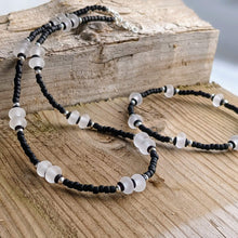 Load image into Gallery viewer, Beachcomber, Frosted Pastel Stackers - clearance sale - Jade necklace, Lilac necklace and bracelet remaining