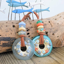 Load image into Gallery viewer, Sand & Sea Disc Necklace