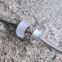 Load image into Gallery viewer, Frosted Sea and Sparkling Sea Silver Cored Bead