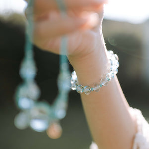 Beachcomber Bracelet in Jade, Glossy Glass