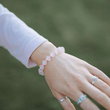 Load image into Gallery viewer, Beachcomber Bracelet in Rose, Frosted Glass
