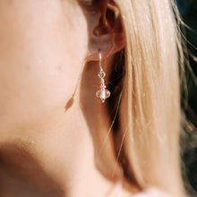 Load image into Gallery viewer, Beachcomber Earrings in Rose, Frosted or Glossy Glass