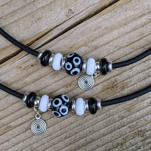 Load image into Gallery viewer, Lush Tubes - black necklaces, 2 left, reduced to £18