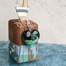 Load image into Gallery viewer, Deep Sea Heart Pendant in Blue or Green