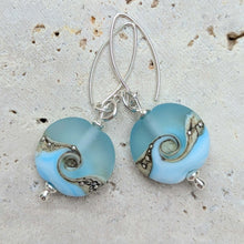 Load image into Gallery viewer, Sea Breeze Lentil Drop Earrings