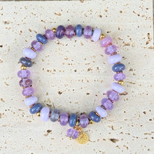 Load image into Gallery viewer, Sun Glitter Beaded Bracelet in Purple