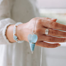 Load image into Gallery viewer, Sea Breeze Extra Large Heart Pendant