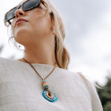 Load image into Gallery viewer, Sand & Sea Disc Necklace