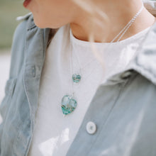 Load image into Gallery viewer, Turning Tides Heart Pendant