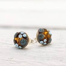 Load image into Gallery viewer, Golden ... Beyond the Sea Rockpool Stud Earrings