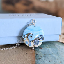 Load image into Gallery viewer, Breezy ... Beyond the Sea lentil pendant