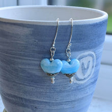 Load image into Gallery viewer, Breezy ... Beyond the Sea heart earrings