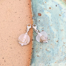 Load image into Gallery viewer, Beach Art Glass Silver Charm Bracelet With Clip On Charm of Choice