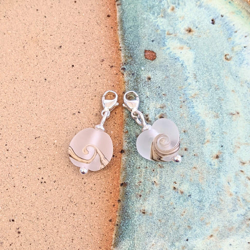 Frosted Sea Clip On Charm
