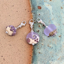 Load image into Gallery viewer, Beach Art Glass Silver Charm Bracelet With Clip On Charm of Choice