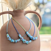 Load image into Gallery viewer, Coastal Path Fiddle Bead Necklace