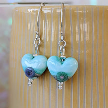 Load image into Gallery viewer, Coastal Path Heart Earrings