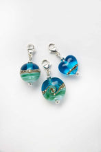 Load image into Gallery viewer, Deep Blue Sea Charm-Bracelet-Beach Art Glass