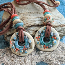 Load image into Gallery viewer, Sand &amp; Sea Disc Necklace