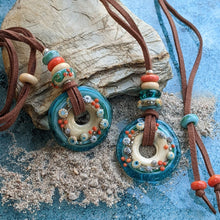 Load image into Gallery viewer, Sand & Sea Disc Necklace