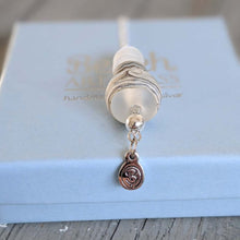 Load image into Gallery viewer, Frosted Sea Beach Ball Necklace-Necklace-Beach Art Glass