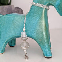 Load image into Gallery viewer, Frosted Sea Beach Ball Necklace-Necklace-Beach Art Glass