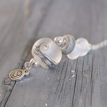 Load image into Gallery viewer, Frosted Sea Beach Ball Necklace-Necklace-Beach Art Glass