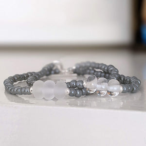 Frosted or Sparkling Sea Simply Charming Bracelet