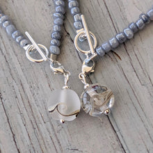 Load image into Gallery viewer, Frosted or Sparkling Sea Simply Charming Bracelet-Bracelet-Beach Art Glass