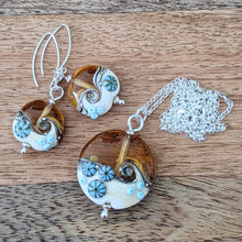 Load image into Gallery viewer, Golden ... Beyond the Sea lentil pendant