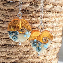 Load image into Gallery viewer, Golden ... Beyond the Sea heart pendant