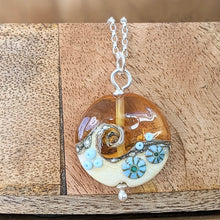 Load image into Gallery viewer, Golden ... Beyond the Sea lentil pendant