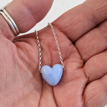 Load image into Gallery viewer, Opal Blue H is for Heart Pendant