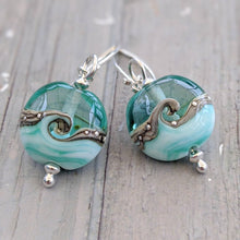 Load image into Gallery viewer, Low Tide Lentil Earrings-Earrings-Beach Art Glass