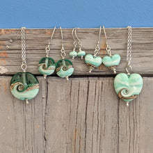 Load image into Gallery viewer, Low Tide Medium Heart Pendant-Necklace-Beach Art Glass