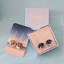 Load image into Gallery viewer, Shiny ... Beyond the Sea heart earrings