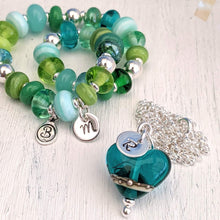 Load image into Gallery viewer, Personalised Silver Initial Tag-Personalised Item-Beach Art Glass