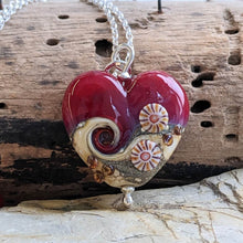 Load image into Gallery viewer, Red Sea Heart Pendant