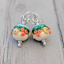 Load image into Gallery viewer, Sand & Sea Ball Drop Earrings-Earrings-Beach Art Glass