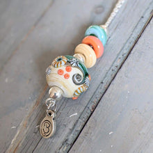 Load image into Gallery viewer, Sand & Sea Beach Ball Necklace-Necklace-Beach Art Glass