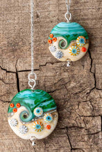 Load image into Gallery viewer, Sand & Sea Lentil Pendant-Necklace-Beach Art Glass