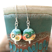 Load image into Gallery viewer, Sand & Sea Lentil Drop Earrings
