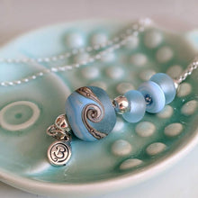 Load image into Gallery viewer, Sea Breeze Beach Ball Necklace-Necklace-Beach Art Glass